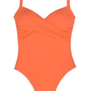 Karla Colletto Basic V-Neck Twisted One Piece